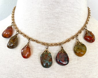 Vintage rock necklace