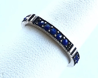 Sterling Lapis Ring