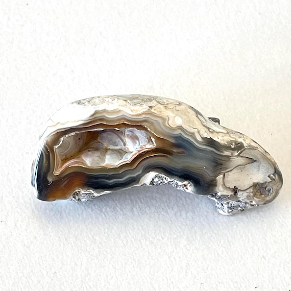 Natural Agate Slice Pin - image 1