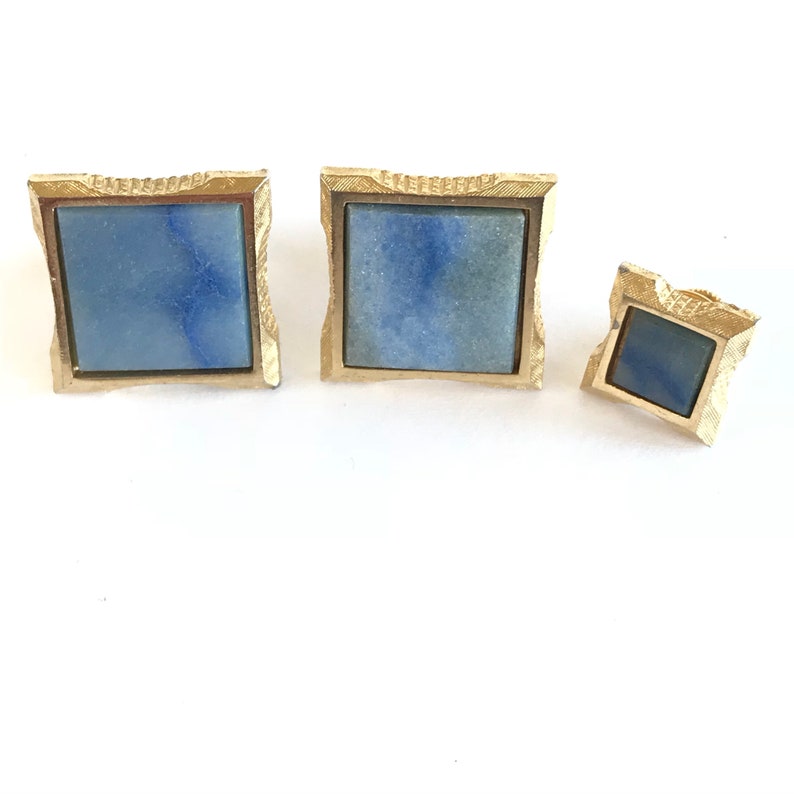 Vintage Dante Cufflinks and Tie Pin Set Etsy