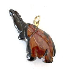 Stone Rock Elephant Pendant