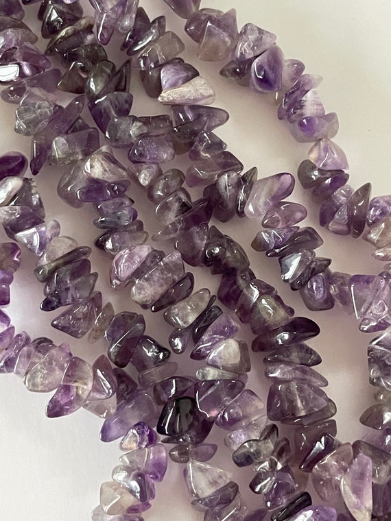 amethyst chip necklace Gem