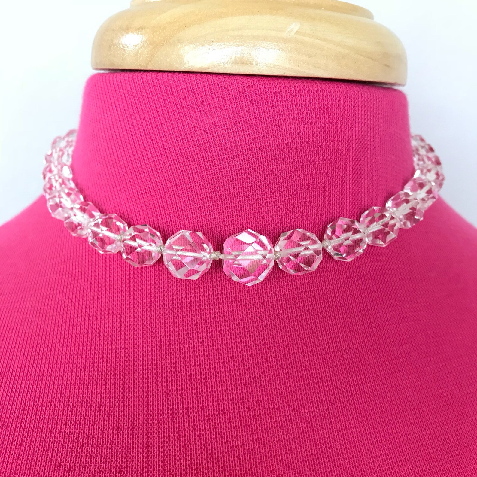 Genuine Crystal Quartz Choker Necklace Etsy