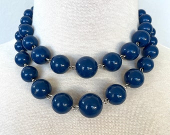 Blue Bead Choker