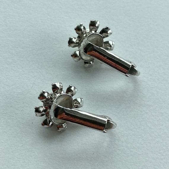 Rhinestone clip on earrings - image 4
