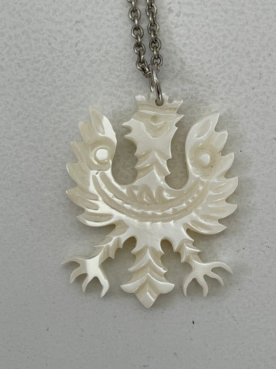 Mother of Pearl Phoenix Necklace - image 3