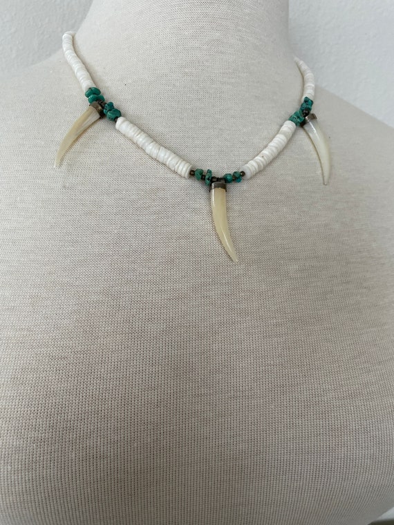 Mother of pearl necklace - image 9