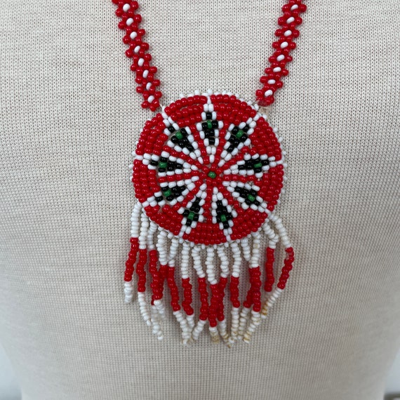Native American Bead Necklace - image 5