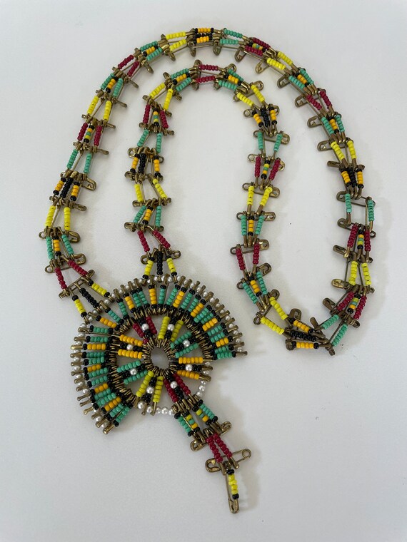 Native American Bead Necklace - image 2