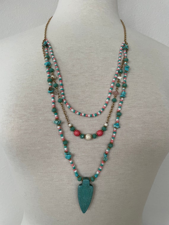 Mixed bead necklace - image 2