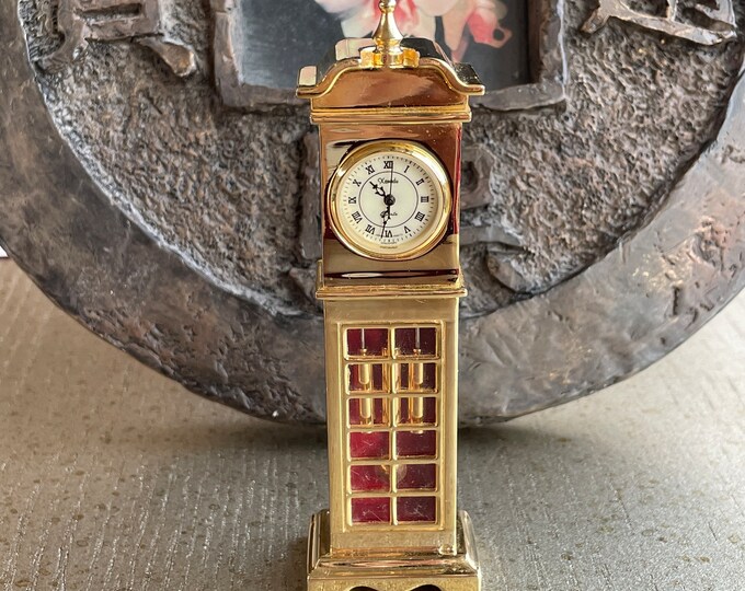 Miniature Gold Grandfather Clock Etsy