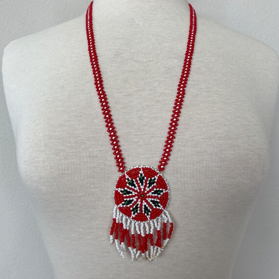 Native American Bead Necklace - image 9