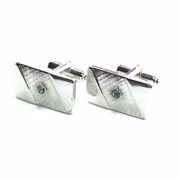 Silver Sarah Cov Cufflinks - image 9