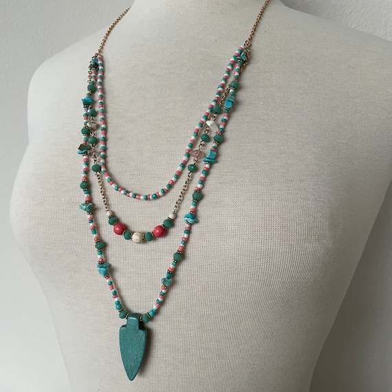 Mixed bead necklace - image 1