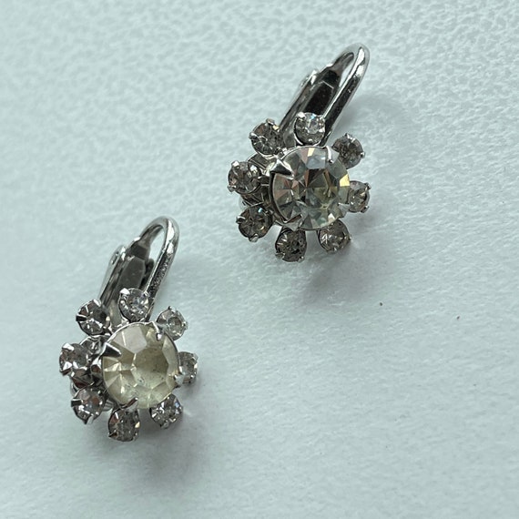 Rhinestone clip on earrings - image 8