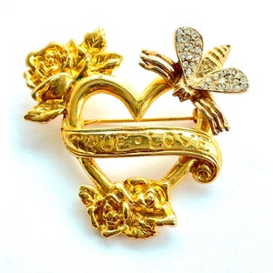 Vintage True Love Brooch