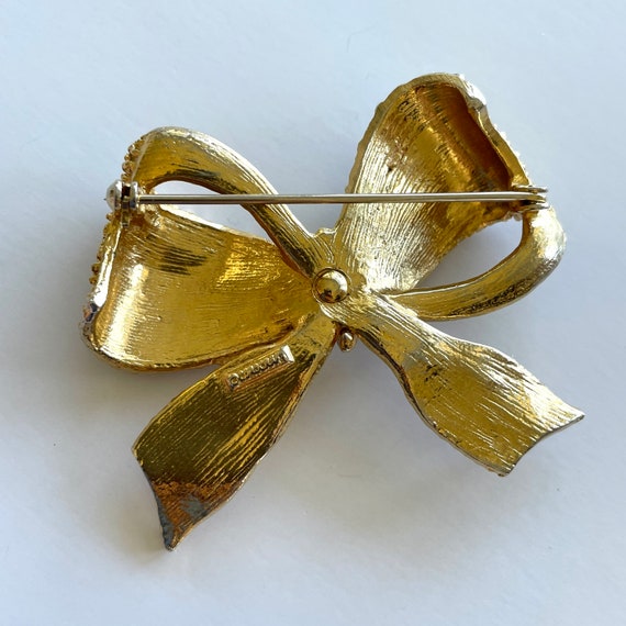 Golden Bow Brooch - image 5