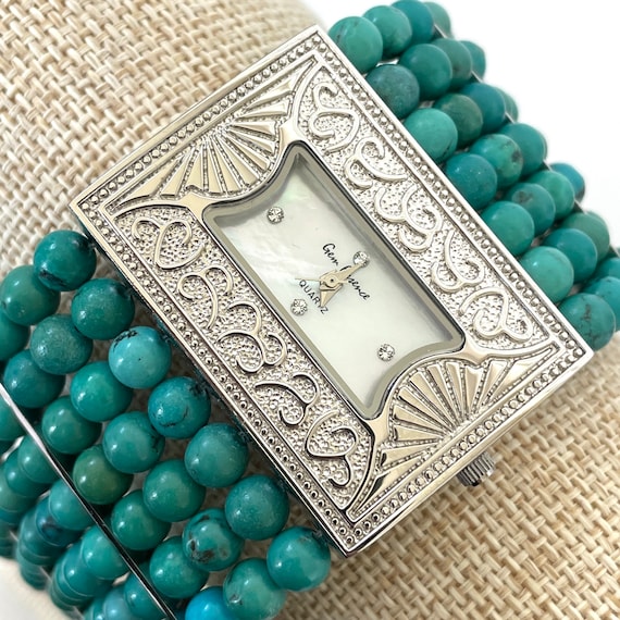 Turquoise Bead Watch - Etsy Israel display picture 1