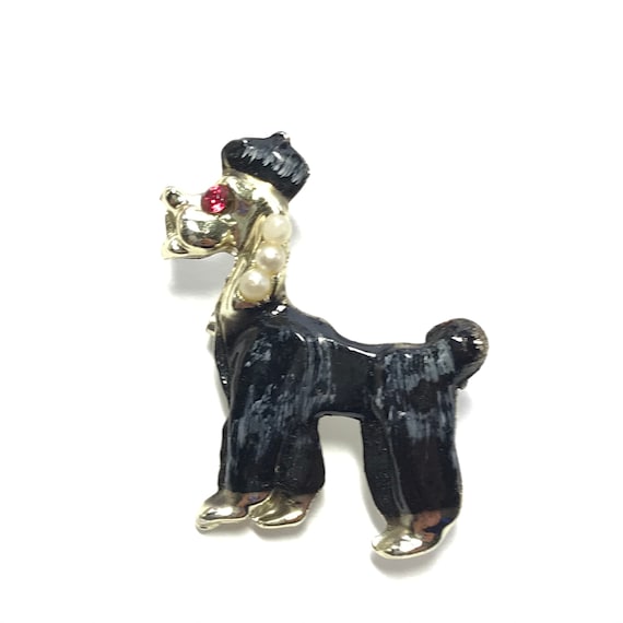 Chinese poodle pin