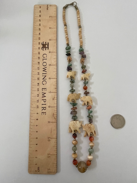 Elephant bead necklace - image 3