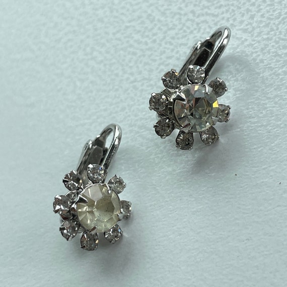 Rhinestone clip on earrings - image 6