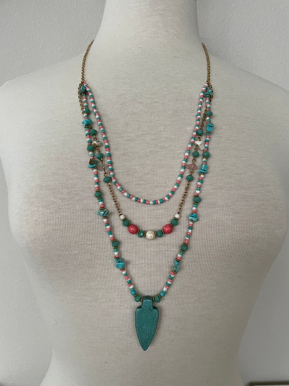 Mixed bead necklace - image 4