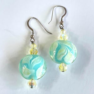 Lamp Work Glass Earrings