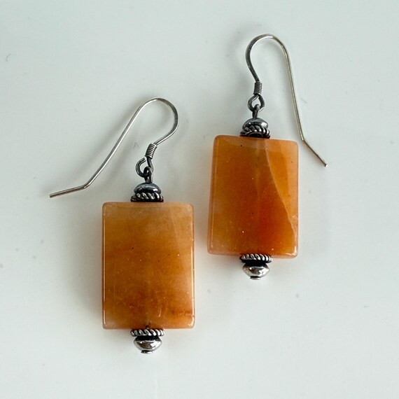 Red Aventurine Dangle Earrings - image 5