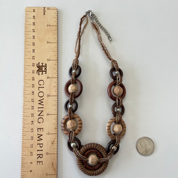 Wooden bead necklace - image 4