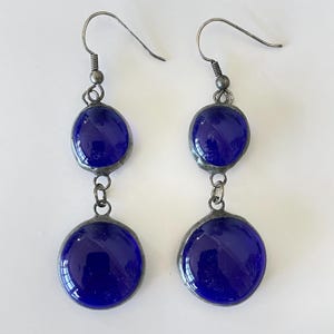 Blue Cobalt Glass earrings