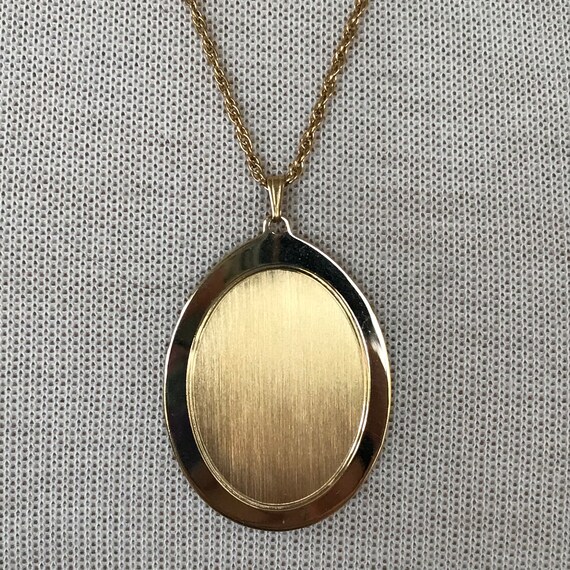 12K GF Blank Oval Necklace For Engraving - image 7