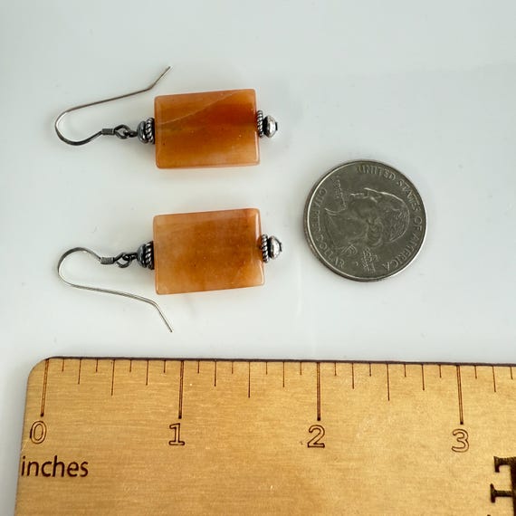 Red Aventurine Dangle Earrings - image 8