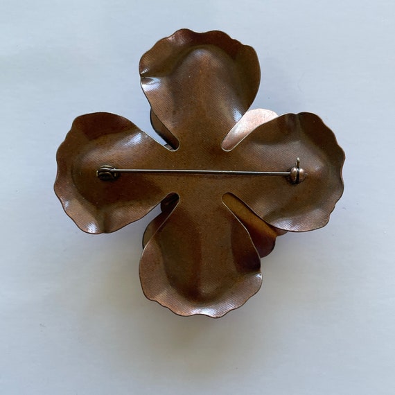 Vintage Flower Brooch - image 10