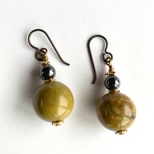 Jasper Hook Earrings