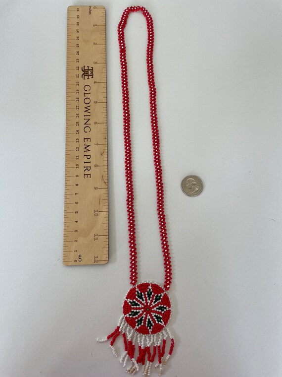Native American Bead Necklace - image 3