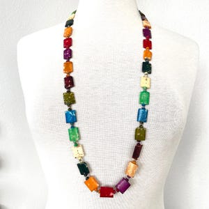 Vintage Colorful bead necklace