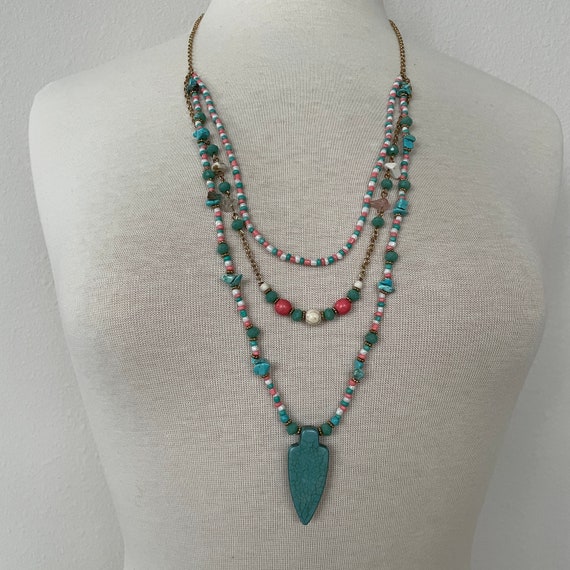 Mixed bead necklace - image 8