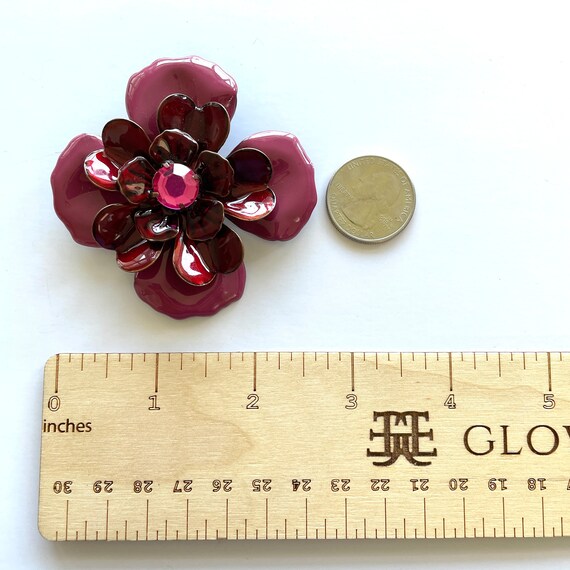 Vintage Flower Brooch - image 9