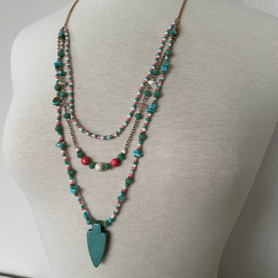 Mixed bead necklace - image 9