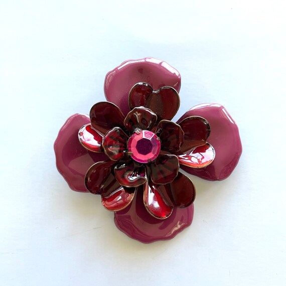 Vintage Flower Brooch - image 6