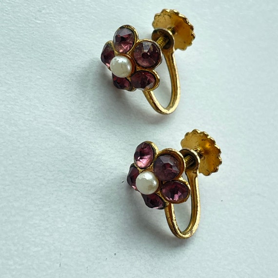 Coro floral earrings - image 6