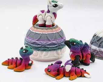 Rainbow Mythical Hatchling Set with Egg