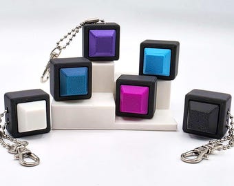 Single Clicker Fidget Keychain