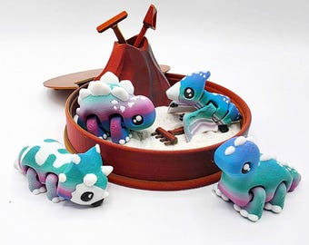 Dinosaur & Volcano Bundle (Northern Lights)