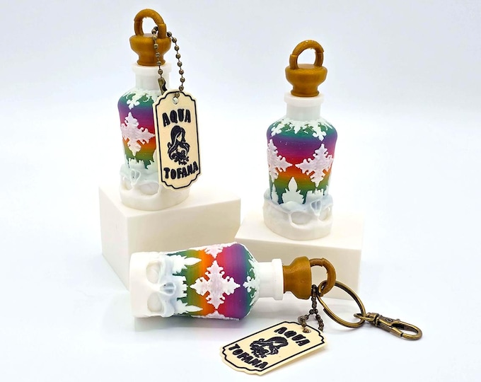 Aqua Tofana Skull Bottle (Rainbow)