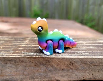 Rainbow Brontosaurus Desk Friend