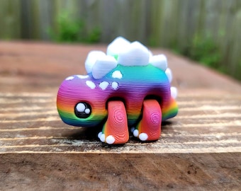 Rainbow Stegosaurus Desk Friend