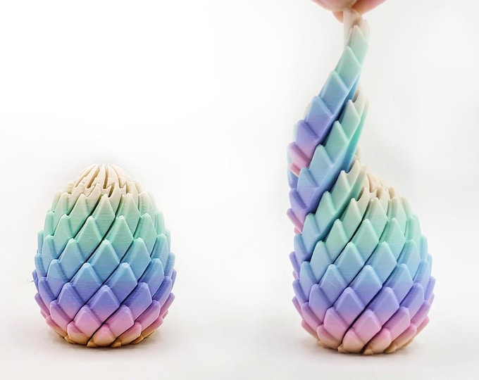 Dragon Egg Fidget Toy (Pastel Rainbow)