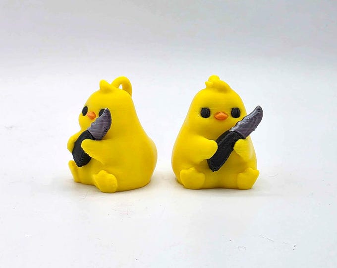 Stabby Duckling Keychain