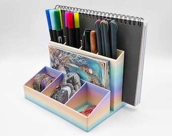 Journal/Planner Organizer or Desk Stand (Pastel)